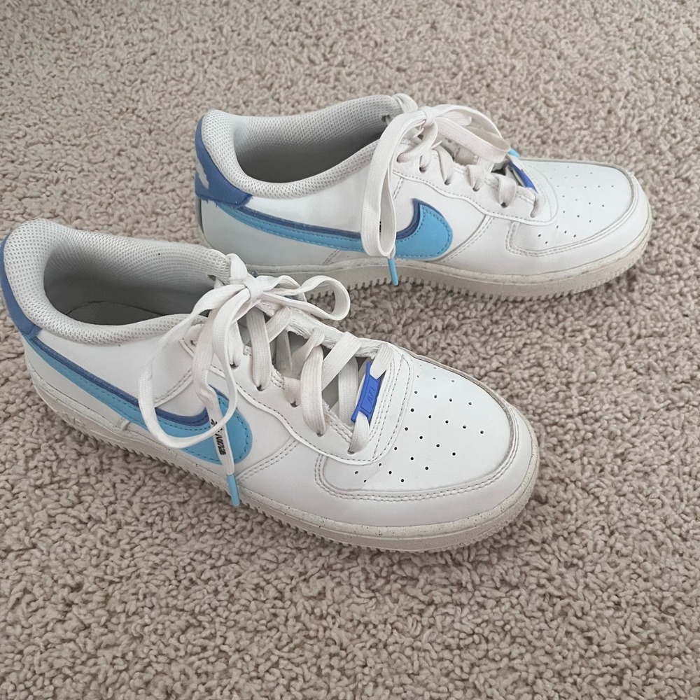 Nike Air Force 1 LV8 GS Shoes Sneakers Blue Chill Womens Youth 7 7Y DQ0359-100